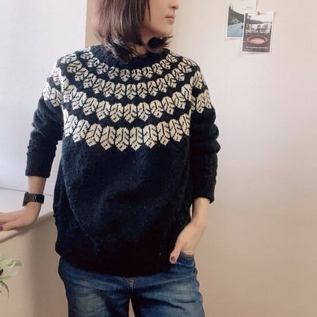 【PDFパターン】日本語版／Shoebill sweater シンプルバージョン by Tomomi Yoshimoto