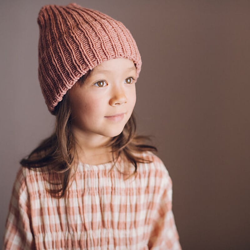 ハンドメイド作家 momo.co bien wool くるりん帽子 ハット 茶 PDFパターン】Caramel Hat（キャラメル ハット） by Midori Hiros