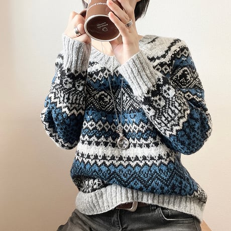【PDFパターン】日本語版／Sherlock Holmes Sweater by Tomomi Yoshimoto