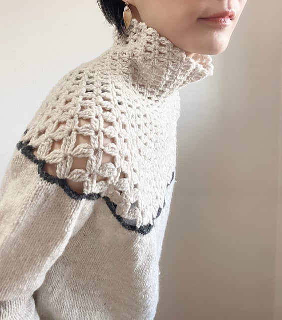 Koumiページです PDF pattern】En./Link sweater by Tomomi Yoshimo