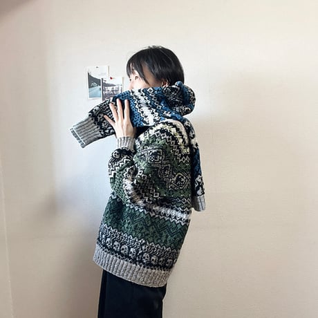 【PDFパターン】日本語版／Sherlock Holmes Sweater by Tomomi Yoshimoto