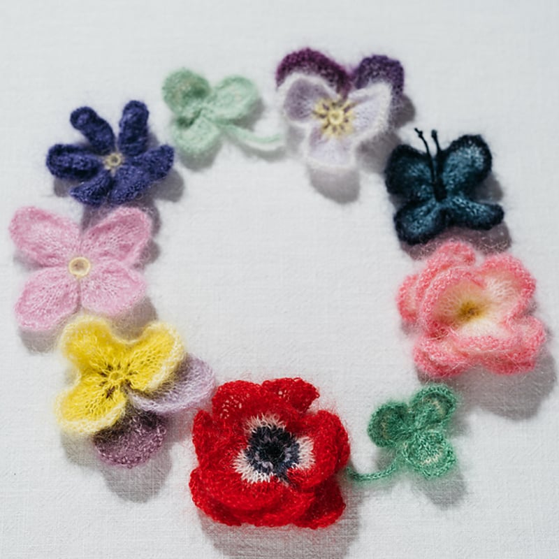 PDFパターン】Botanica 棒針で編む花の図鑑 by Midori Hirose |