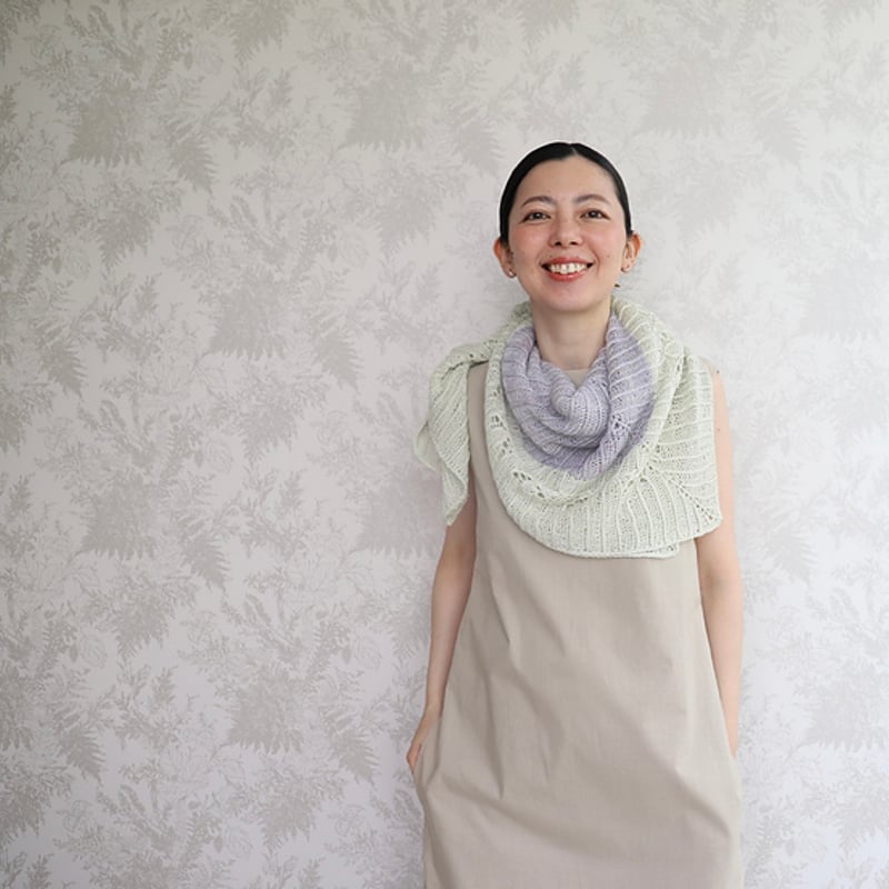 PDFパターン】日本語版／suimon shawl 水紋ショール by eri shimiz