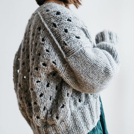 【PDFパターン】Polka Dot Cardi by Midori Hirose