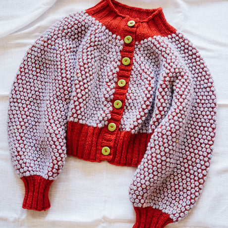 【PDF pattern】En.／Popcorn Cardi by Midori Hirose