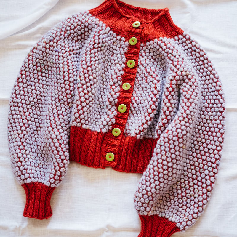 PDF pattern】En.／Popcorn Cardi by Midori Hirose