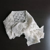【PDFパターン】キキョウレーススカーフ by 飛田眞理