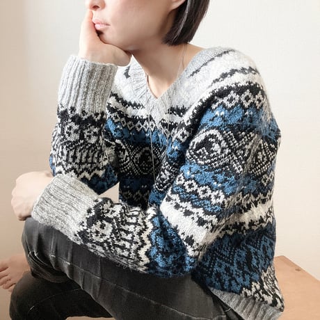 【PDF pattern】En./Sherlock Holmes sweater by Tomomi Yoshimoto
