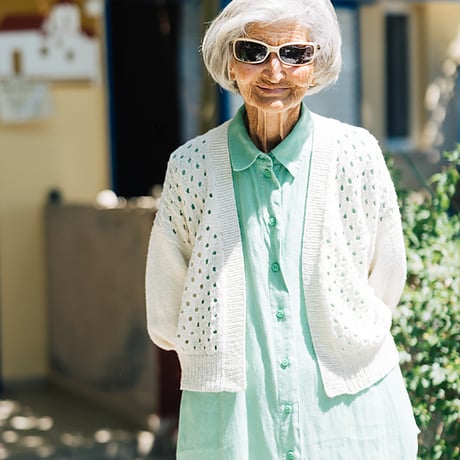【PDF pattern】En.／Polka Dot Summer Cardi by Midori Hirose