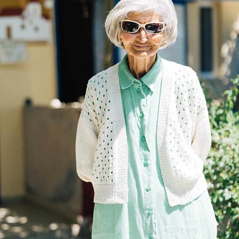 PDFパターン】Polka Dot Summer Cardi by Midori Hiros