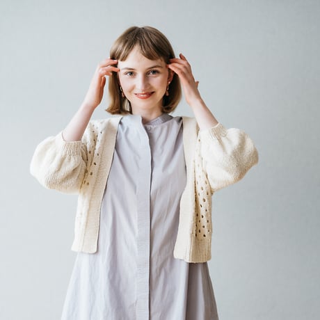 【PDF pattern】En.／Polka Dot Summer Cardi by Midori Hirose