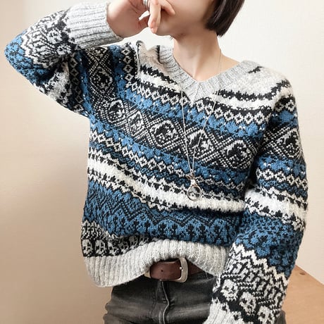 【PDFパターン】日本語版／Sherlock Holmes Sweater by Tomomi Yoshimoto