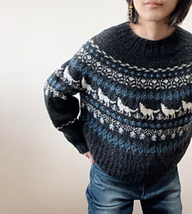 【オオカミとフクロウ】オオカミと犬ぞりのミロ ニット セーター ケーブル ウール オオカミとフクロウ】一目惚れしたニット。 | LEE