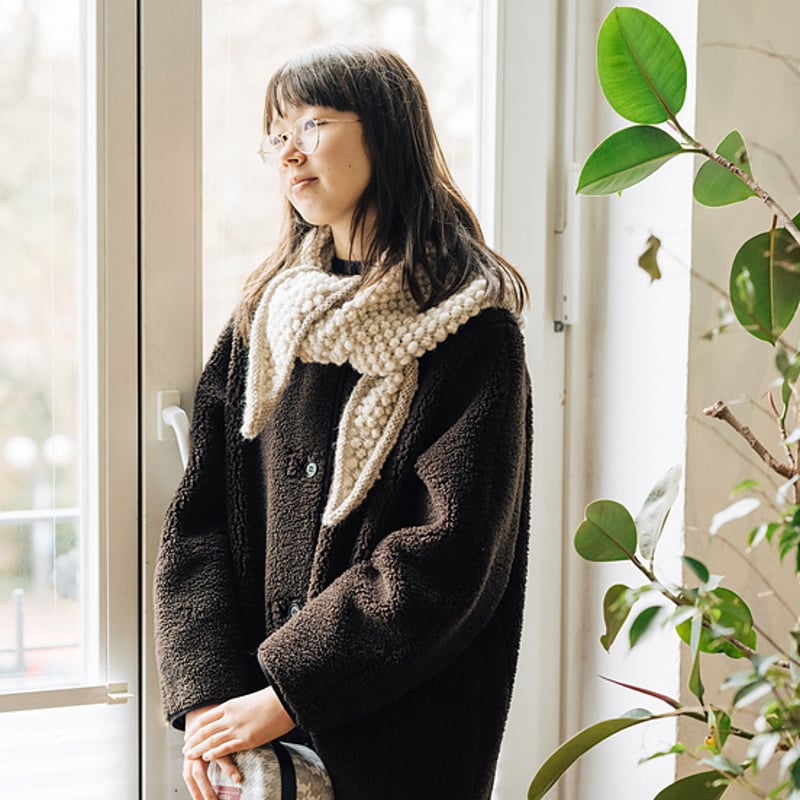 希少　ポップコーンストール　vintage PDFパターン】Popcorn Shawl ポップコーンショール by Midori Hir