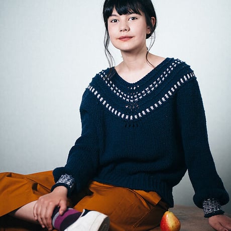 【PDF pattern】En.／Dot Dot Dash Pullover by Midori Hirose