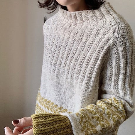 【PDFパターン】日本語版／Seasons Sweater by Tomomi Yoshimoto
