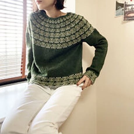 【PDFパターン】日本語版／Broccoli sweater by Tomomi Yoshimoto