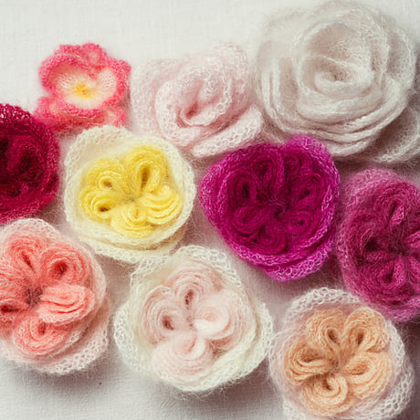 【PDF pattern】En./Botanica Encyclopedia of knitting flowers by Midori Hirose