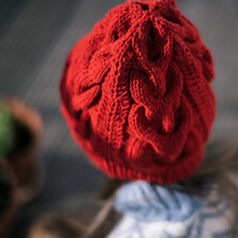 PDFパターン】Snowy Flower Hat（雪の花の帽子） by Midori Hir