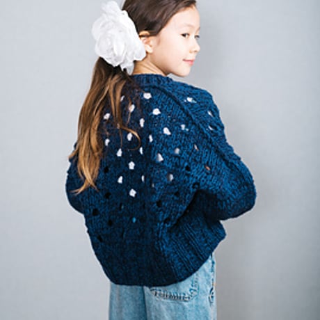 【PDFパターン】Polka Dot Cardi by Midori Hirose
