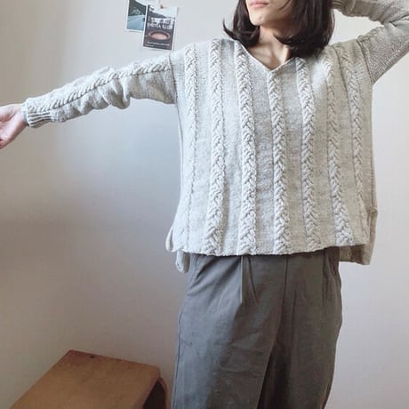 【PDFパターン】日本語版／Morrie Sweater by Tomomi Yoshimoto