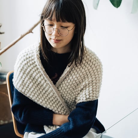 【PDF pattern】En.／Popcorn Shawl by Midori Hirose