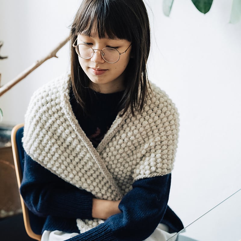 PDFパターン】Popcorn Shawl ポップコーンショール by Midori Hir