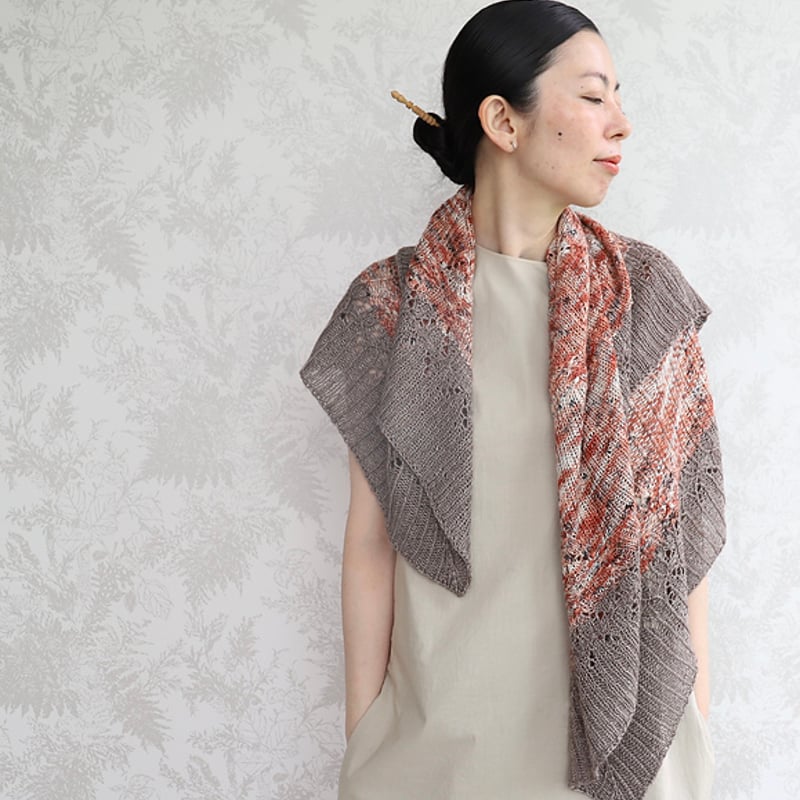 PDFパターン】日本語版／suimon shawl 水紋ショール by eri shimiz