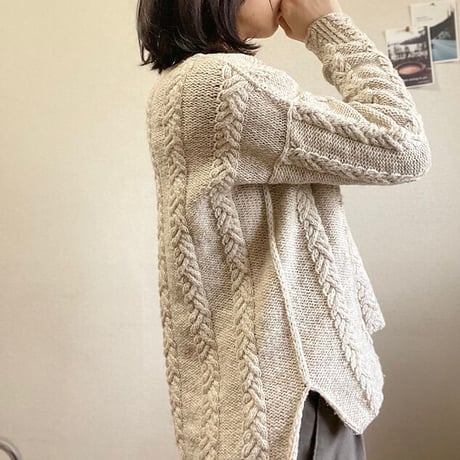 【PDFパターン】日本語版／Morrie Sweater by Tomomi Yoshimoto