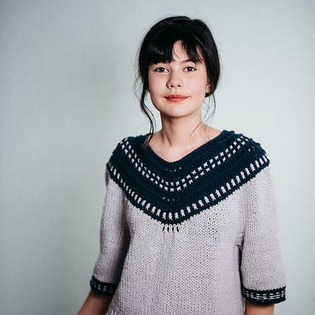 【PDF pattern】En.／Dot Dot Dash Pullover by Midori Hirose
