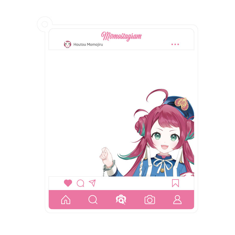 SNS風アクリルカード（宝灯桃汁と一緒に撮影ができる