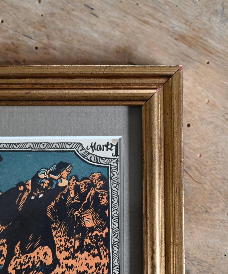 本物保証 アンティーク額装＋希少ノートゲルト2点 ドイツ~静謐と躍動の歴史~ ノートゲルトNo005912 | CUATRO CAMINOS