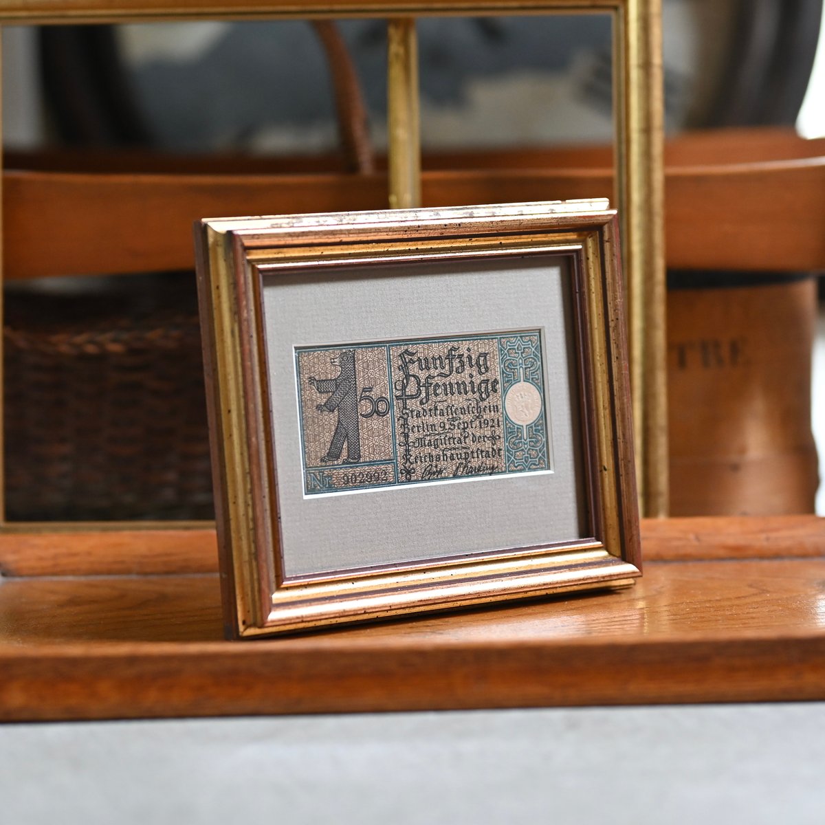 本物保証 ノートゲルト ユーティン＝ラント額装セット ドイツ ノートゲルトNo902992 | CUATRO CAMINOS