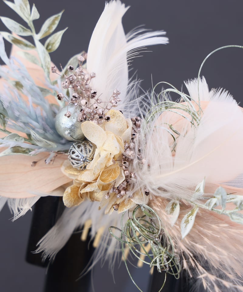ꫛꫀꪝ硝子の髪飾り★ポンポネグラス★ヘアゴム 「想像の花」bule ゴム無し 硝子の髪飾り☆ポンポネグラス「Fairy tale」 - メルカリ