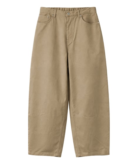 Clear Twill Crescent Wide 5-Pocket Trousers NAVY