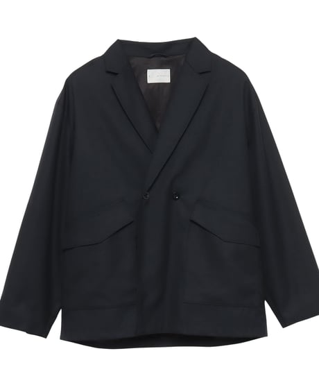 High Twist Wool Twill Semi-double Jacket CAMEL