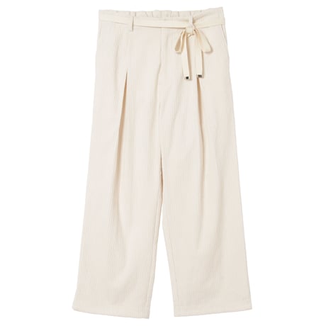 Modal Cotton Corduroy Pants WHITE