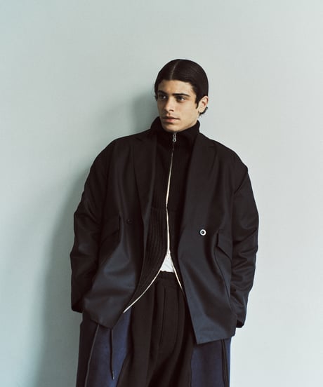 High Twist Wool Twill Semi-double Jacket CAMEL