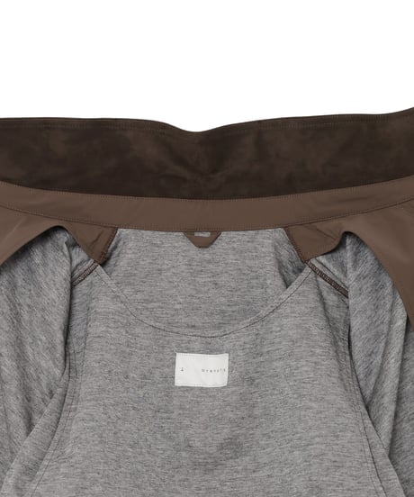 Bonded Wool-Nylon Heat-Retaining Vent Blouson BROWN