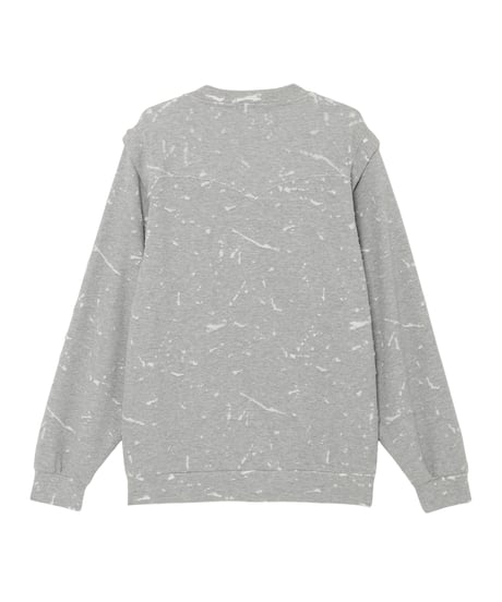 2-Way Bonded Crashed French Terry Pullover BLACK