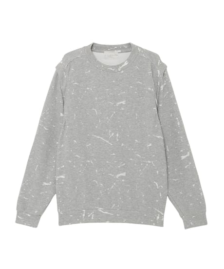 2-Way Bonded Crashed French Terry Pullover BLACK