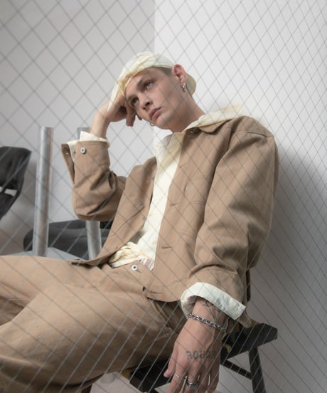 Frost-Faded Chino Ventilation Jacket BLACK