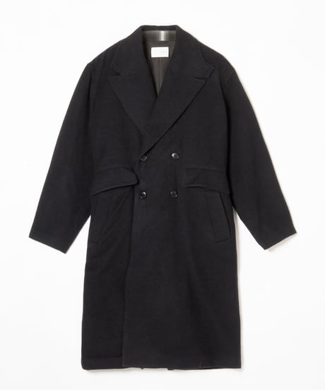 Check Combo Shaggy Wool Double Coat GREY SAMPLE