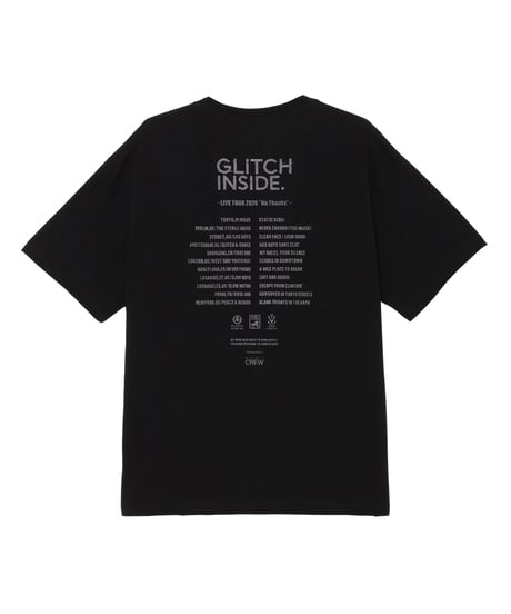 Antibacterial Cotton Faux Band Tour Tee CHARCOAL