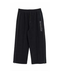 Napped Sweat Side-Slit Pants BLACK