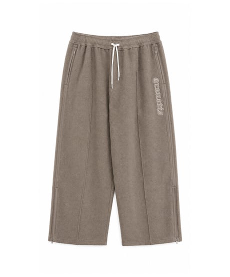 Napped Sweat Side-Slit Pants BROWN