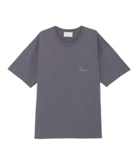 Antibacterial Cotton Faux Band Tour Tee CHARCOAL