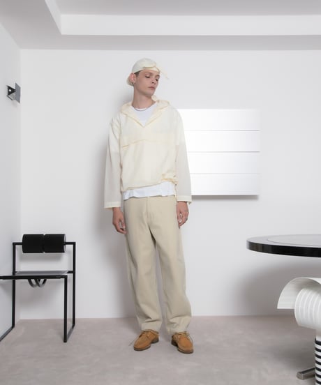 Frost-Fade Painted Barrel Chino Pants IVORY