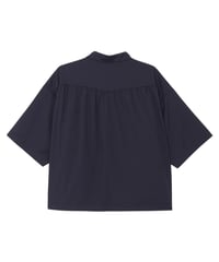 Supima Tech Broadcloth Gathered Shirt NAVY