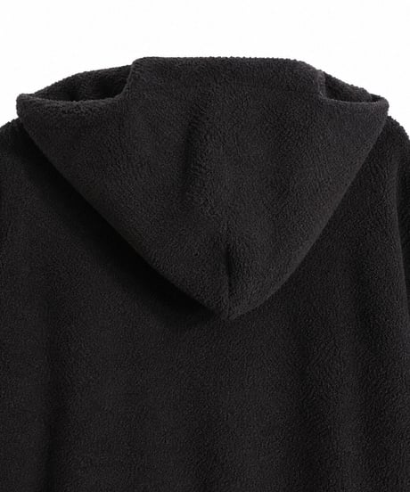 Napped Sweat Anorak Hoodie BROWN